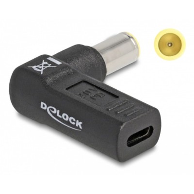 Adaptor de alimentare, Delock, USB-C, Compatibil cu IBM, Negru foto