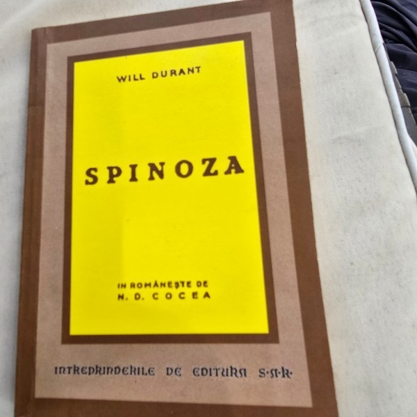 Spinoza - Will Durant