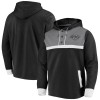 Los Angeles Kings hanorac de bărbați cu glugă black True Classics 3-Button Pullover Hoodie - S, Fanatics Branded