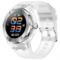 SMARTECH SmartWatch cu Ritm Cardiac, Tensiune arteriala, Nivel Oxigen, Display 1.09 inch, Alarma, Cronometru, Moduri sport, Calorii, Alerta sedentaris