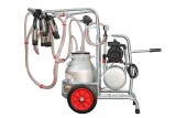 Cumpara ieftin Aparat de muls vaci EMT, un bidon aluminiu 40 litri, 2 posturi, pompa vacuum ulei