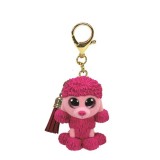 Plus Breloc Ty 8.5cm Mini Boos Patsy Poodle Roz, Breloc 8.5Cm