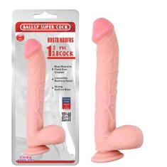 Dildo Realist Kosta Koufos, PVC, Natural, 33 cm