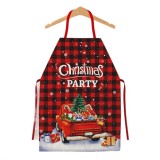 Sort de Bucatarie Decorativ, Flippy, Tema Craciun, 50 x 70 cm, Model Christmas Party, din Poliester, Rosu, Oem