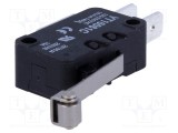 Micro&icirc;ntrerupător SNAP ACTION 14A/250VAC cu manetă și rolă HIGHLY ELECTRIC