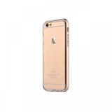 Husa iPhone 6 Devia Silicon Fresh Champagne Gold (cu bumper aluminiu)