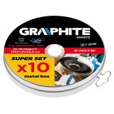 Set 10 discuri pentru debitare inox 125 x 1.0 x 22.2 mm Graphite