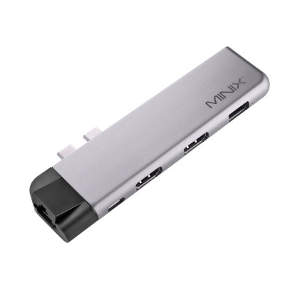 Resigilat : Adaptor multiport MINIX NEO C-DHGR, 2 x HDMI 4K@60Hz, USB-C PD 3.0 max foto