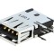 Soclu USB A PCB THT 90&deg;
