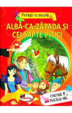 Alba ca Zapada si cei sapte pitici. Povesti cu puzzle