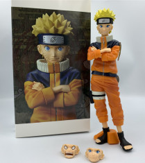 Figurina Naruto Uzumaki anime 24 cm face foto