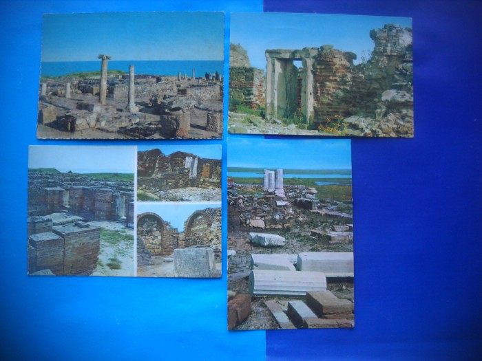 HOPCT LOT NR 796 CETATEA HISTRIA -CT-4 CARTI POSTALE-RSR-CIRCULAT9