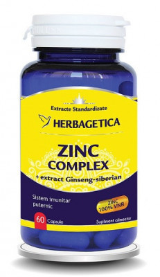 ZINC COMPLEX 60cps HERBAGETICA foto