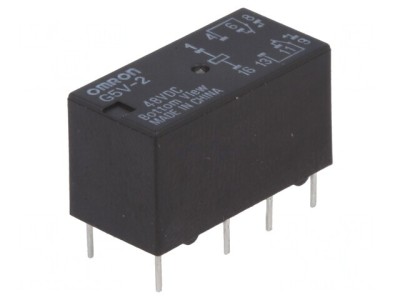 Releu electromagnetic DPDT 48V 2A foto