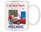 Cana alba personalizata Cel mai bun Mecanic, INOVATIX&reg;. 330ml