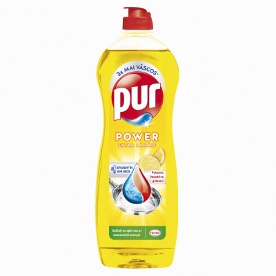 Detergent Lichid Pentru Vase, Pur, Duo Power Lemon, 750ml foto
