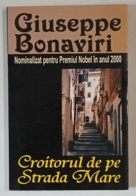 CROITORUL DE PE STRADA MARE , roman de GIUSEPPE BONAVIRI , 2007 foto