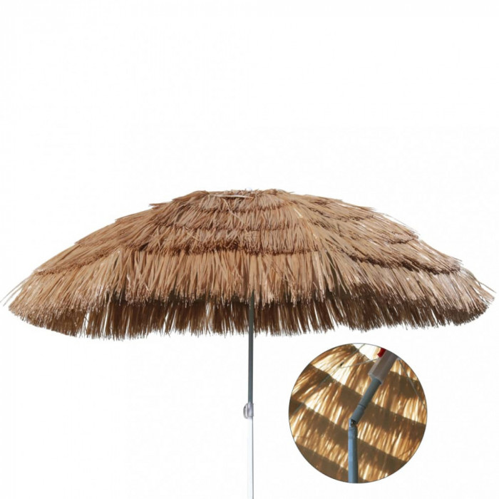 Umbrelă de plajă Hawa&iuml;, bej, 160 cm