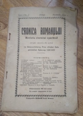 Cronică Romanului foto