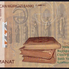 AZERBAIDJAN █ bancnota █ 5 Manat █ 2017 █ P-32b █ UNC █ necirculata