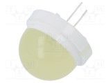 LED 20mm galbenă clipire 1900&divide;2000mcd 120&deg; 5&divide;15VDC 20mA POLAM-ELTA