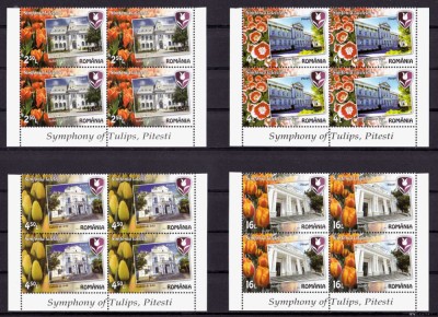 RO 2017 , LP 2141 ,&amp;quot;Simfonia lalelelor , Pitesti &amp;quot; serie in bloc de 4 ,MNH foto