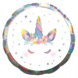 Balon bolie iridiscent unicorn 43cm