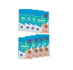 Pachet 8 x Pampers Active Baby nr.5, Small Package, 11 buc foto