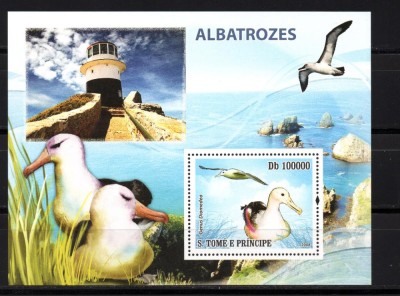 SAO TOME PRINCIPE 2008, Fauna, Pasari, Far, serie neuzata, MNH foto