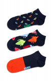 Happy Socks sosete Navy Low Socks 3-pack culoarea albastru marin