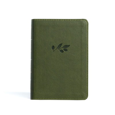 KJV Large Print Compact Reference Bible, Olive Leathertouch foto