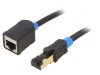 Prelungitor RJ45 S/FTP Negru 8m Aurit, Vention