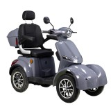 Cumpara ieftin Cvadriciclu (Triciclu) electric, fara permis, Motor 1000W, Volta VM6, viteza maxima 25 km/h, autonomie max. 50 km, gri