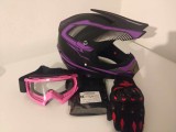 Cumpara ieftin Casca Moto Enduro ATV + Ochelari, Manusi, Cagula - Marimi S, M, L, XL - Protectie ECE Omologata