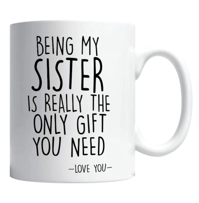 Cana alba personalizata &quot;being my sister&quot;, INOVATIX&reg;. 330ml