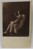 NUD PE FOTOLIU IMBLANIT , CARTE POSTALA ILUSTRATA , EROTICA , ANII ' 20