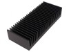 Radiator extrudat cu aripioare negru 100x250x50mm