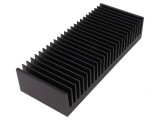 Radiator extrudat cu aripioare negru 100x250x50mm