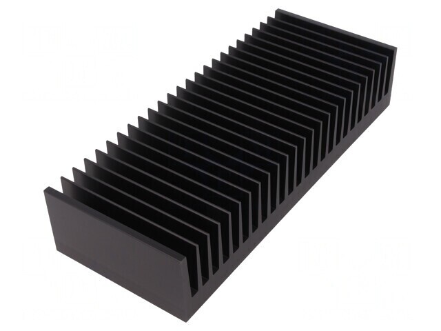 Radiator extrudat cu aripioare negru 100x250x50mm