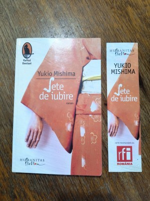 Sete de iubire - Yukio Mishima, autograf / R2P5F foto