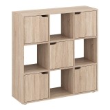 Cumpara ieftin Biblioteca Bookel, Pako World, Sonoma, 88x27x89 cm