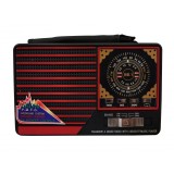 Radio elSales ELS-8021 cu USB , cititor card , FM , AM , lanterna LED , rosu