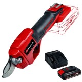 Einhell GE-LS 18 Li PXC+ Starter Kit - Foarfeca pentru crengi 28 mm + Set 1 acumulator si incarcator Li-Ion 18 V 2.5 Ah