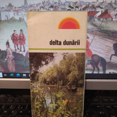 Delta Dunării, hartă color și text, Publiturism 1976, 109