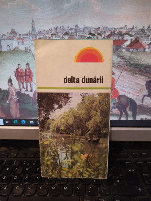 Delta Dunării, hartă color și text, Publiturism 1976, 109 foto