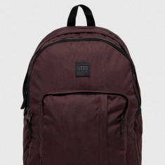 Vans rucsac culoarea bordo, mare, neted