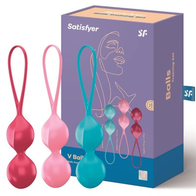 Set 3 Bile Vaginale Exercitii Kegel, Satisfyer Ben Wa Balls, C03 Double foto