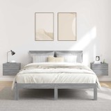 vidaXL Noptiere, 2 buc., gri sonoma, 40x30x30 cm, lemn prelucrat 815414