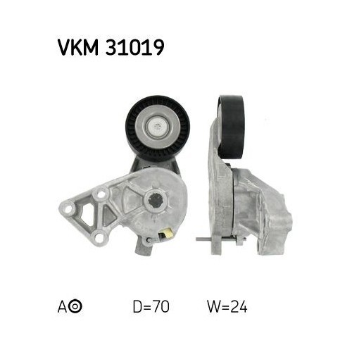 SKF rola intinzator, curea transmisie