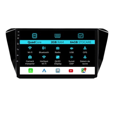 Navigatie Dedicata Skoda Superb 3 (2015-2019), 10Inch, 2Gb Ram, 64Gb Stocare, Carplay foto